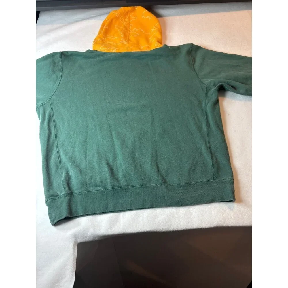 100 Thieves Green & Orange Hoodie‎ With Pocket And Drawstring